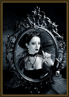 Gif animé gothique miroir
